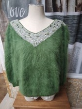 Splendide pull angora Vert