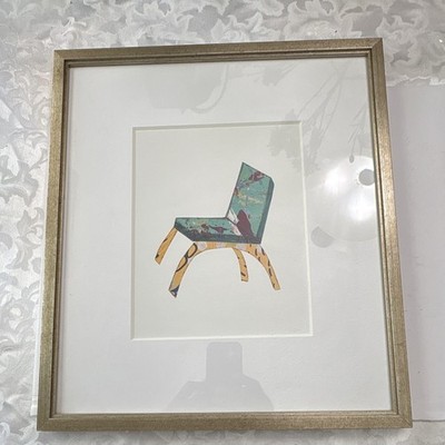 Paragon Picture Gallery Framed Matted Chair Print by Prah 17x15 Vertical 14577