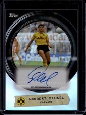 2025-26 Topps Focus Borussia Dortmund Norbert Dickel Viewfinder Auto #VFA-ND