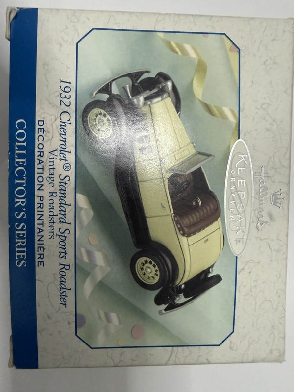 1999 Hallmark Keepsake Ornament 1932 Chevrolet Chevy Standard Sports Roadster