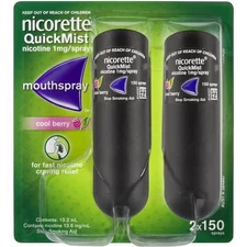 Nicorette Quick Mist Duo Spray Cool Berry 2x150
