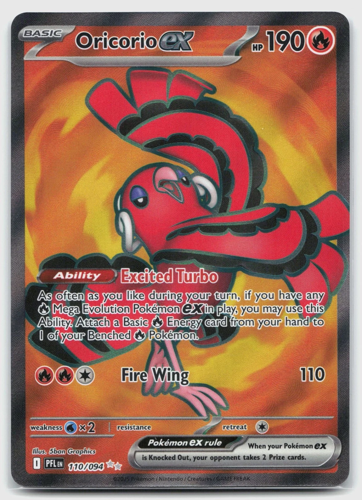 Oricorio ex - Phantasmal Flames #110 Price & Value ($1.35) | PokeScope