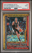 2023-24 Panini Donruss Optic Victor Wembanyama RC Elite Dominators /99 PSA 9
