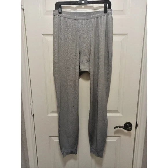 Men's Patagonia Capilene Base Layer Pants Bottoms Gray Size XXL