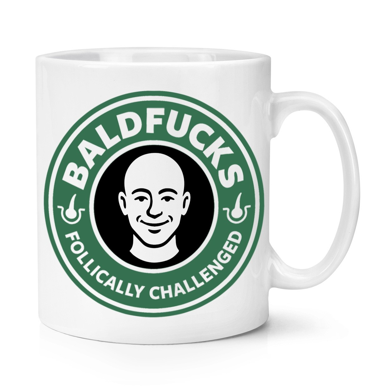 BALDFUCKS Parody 10oz Mug Cup Bald Baldi Funny Grandad Dad Uncle Rude Birthday