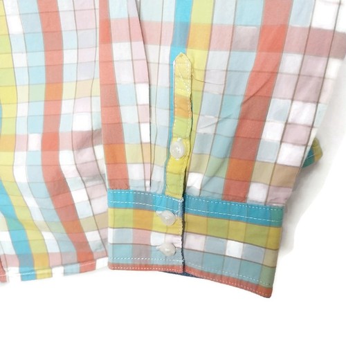 Camisa para mujer St Jones Bay talla grande cuello botón delantero manga larga a cuadros - Imagen 4 de 10
