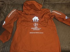 NEW RARE Limited Edition UEFA Champion League Waterproof Delivery Justeat Jacket