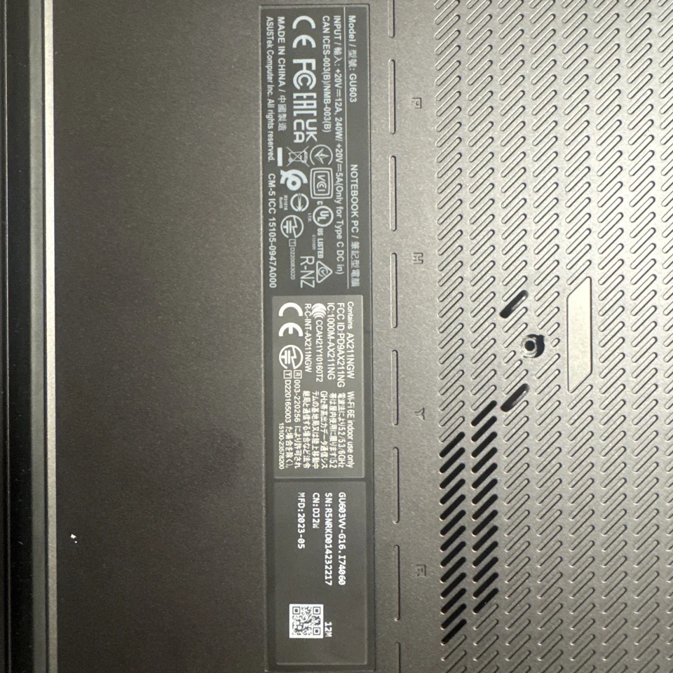 ASUS ROG Zephyrus G16 16" Gaming Laptop Intel Core I7, NVIDIA RTX 4060, 165Hz - Image 2 of 4