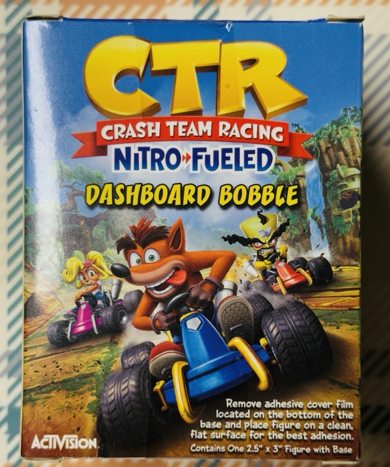 CRASH BANDICOOT TABLERO BOBBLE ~ FIGURA PROMOCIONAL ALIMENTADA POR NITRO CTR ~ 2019 NECA NUEVO Foto 2 de 4