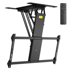 VIVO Motorized Flip Down Pitched Roof Ceiling TV Mount for 40" to 85" Screen
