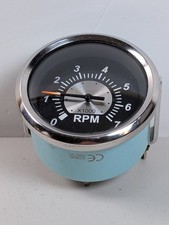 Teleflex Boat Tachometer Gauge 67363F Avalon Sterling Black Untested 