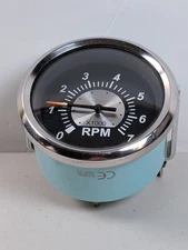Teleflex Boat Tachometer Gauge 67363F Avalon Sterling Black Untested 