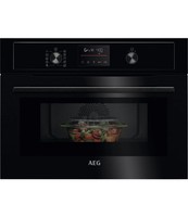 AEG 5000 CombiAir Built-In Microwave with Grill - Black KOX36506GB HW182758L