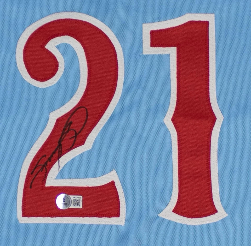Sammy Sosa “Slammin Sammy' Autographed Custom Jersey (Beckett Witness Certified) - Image 2 of 3