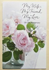 Happy Anniversary My Wife, My Friend, My Love / Greeting Card Large Format