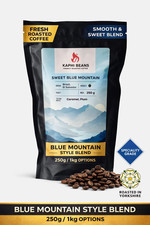 Jamaica Blue Mountain Coffee Bean Blend, Fresh Drum Roasted,  Arabica Beans