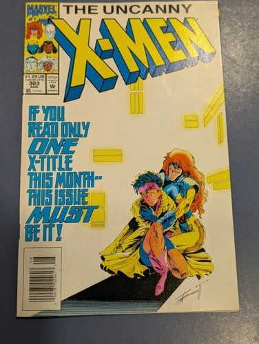 Marvel Comics The Uncanny X-Men #303 Jean Grey Gambit Vintage 1993 Comic Book