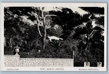 Gibraltar Postcard The Rock Hotel Beanland Malin & Co. c1930's RPPC Photo