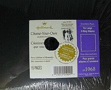 2 Packs Hallmark Scrapbook Pages for Large 3 Ring Albums 15 Pages Each AR1068