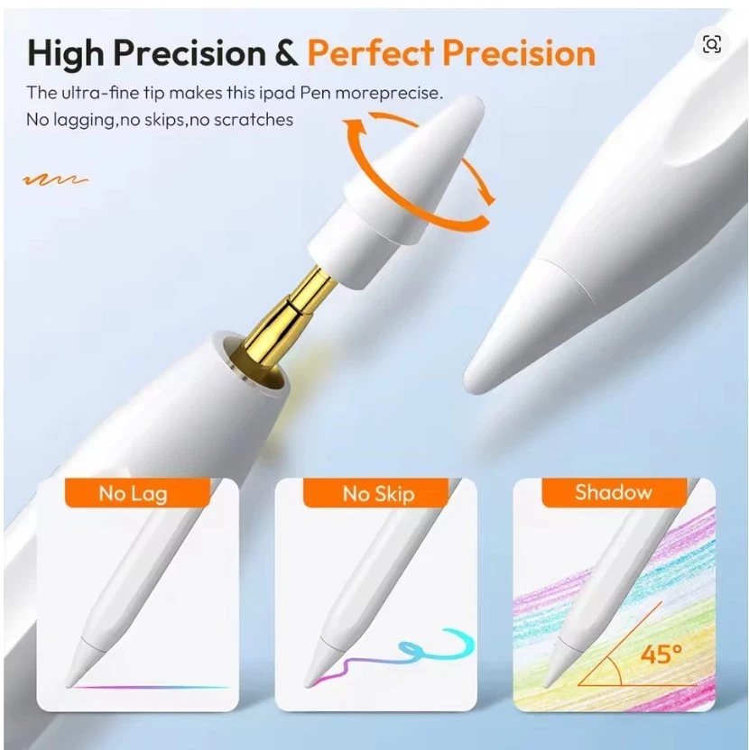 Replacement Tips for Apple Pencil 2nd & 1st Generation Tips, 1 x Tip White - Image 2 of 4