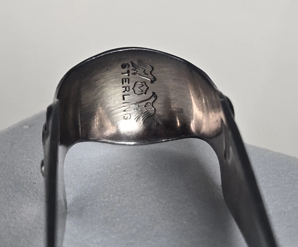 Pinzas de azúcar con patas de garra victorianas raras de plata esterlina de Manchester Mfg. Co. Foto 3 de 4