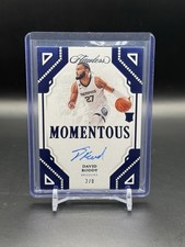 2022-23 Panini Flawless Rookie Autograph David Roddy Blue Sapphire Momentous /8