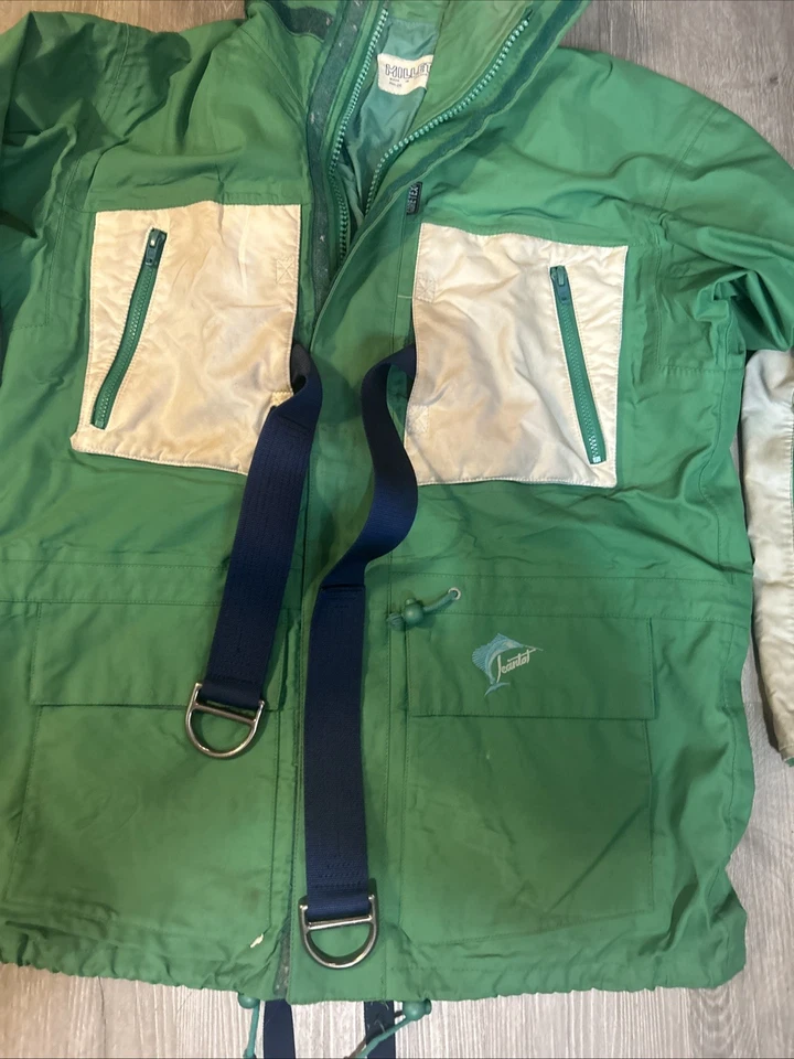 Chaqueta de pesca vintage Millet Gore-Tex con ataduras integradas grande Foto 2 de 4