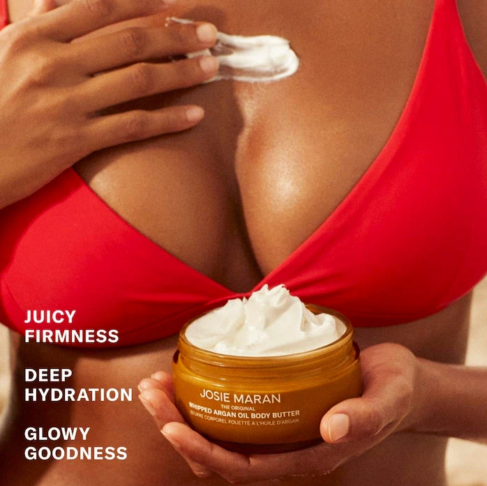 Josie Maran Vanilla Apricot - Whipped Argan Oil Refillable Firming Body, 6 oz - Image 2 of 4