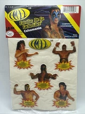 1993 Mexican Wrestling Puffy Stickers (6) Lucha Libre Vampino Smiley AAA CMLL