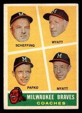 1960 Topps #464 Milwaukee Braves Coaches - VGEX-EX *TedsCardShack*