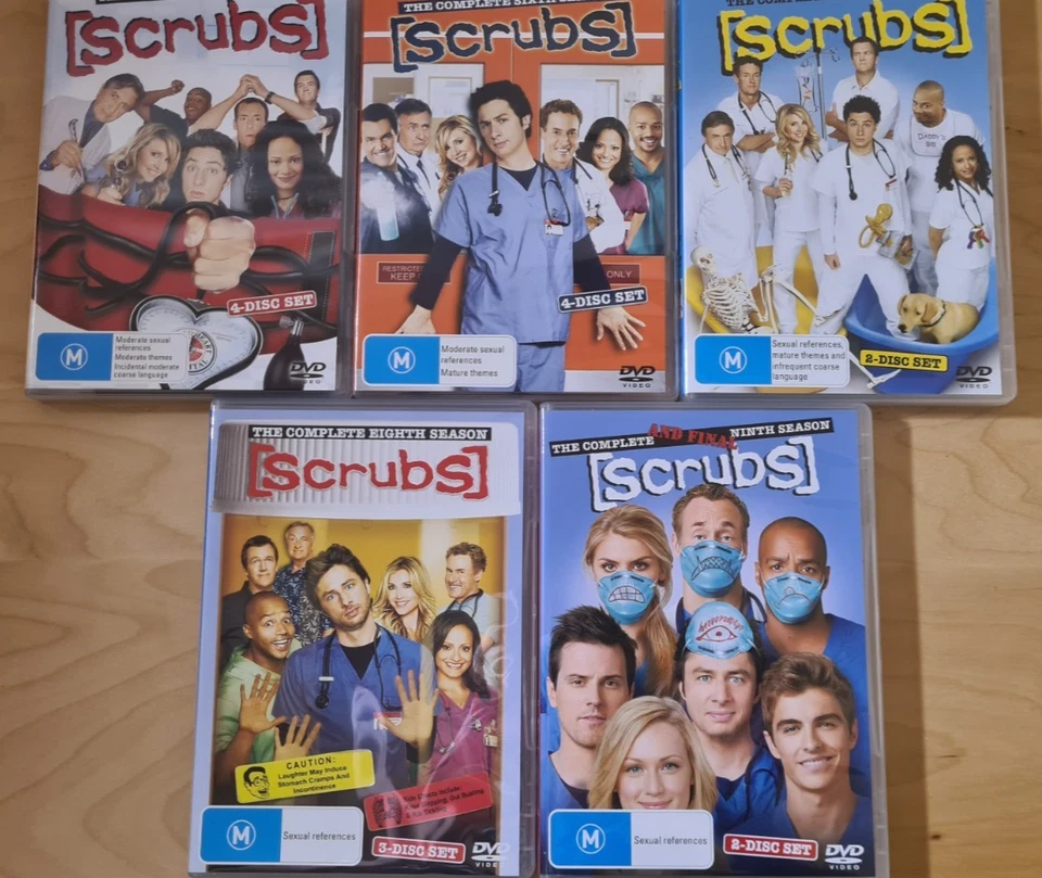 Scrubs - Complete Series - Season 1 2 3 4 5 6 7 8 9 - Reg 4 DVD - 31 Discs VGC - image 4 of 4