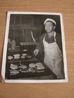 WW2 Military Soldier Paul Cooking in Camp Vintage Photograph June 1944