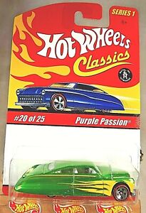 Details about   HOT WHEELS CLASSICS SERIES 1 #20 OF 25 PURPLE PASSION GREEN 