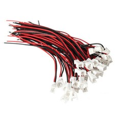 20 Pairs Micro JST 1.25mm 2-Pin Male and Female Connector Plug with Wires