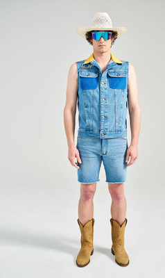 NEW TREND Wrangler x Pit Viper Cut-Off Jorts, Antique Wash