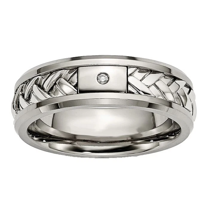 Anillos de titanio de amor para hombres