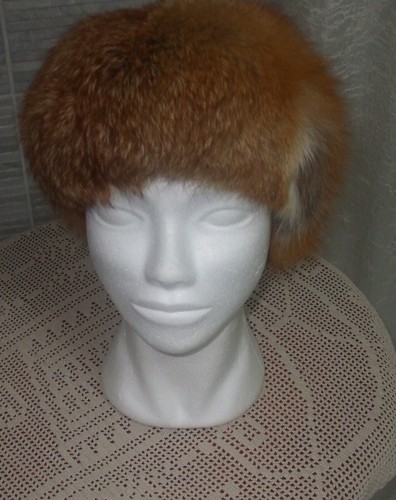 cappello colbacco volpe rossa,fox hat,fox hut,no mink - Foto 7 di 8