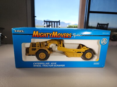 Ertl 1/50th Scale Yellow Caterpillar 631E Die-Cast Scraper Mighty Movers 2430