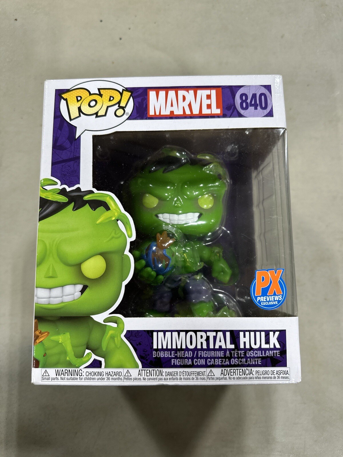 Pop Immortal Hulk Vinyl Figure Px Exclusive Funko #840 B44