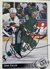 John Cullen autographed Harfford Whalers hockey card — photo 1