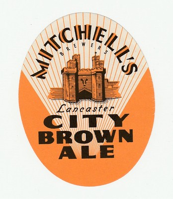 England Bier Etikett - Mitchell's, Lancaster - City Brown Ale