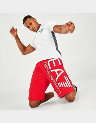 MEN'S EA7 EMPORIO ARMANI AUTHENTIC 3D LOGO SHORTS Size S-XXL | eBay