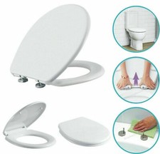 2026 NEW LUXURY BATHROOM SLOW SOFT CLOSE WHITE TOILET SEAT SEATS WC HEAVY DUTY