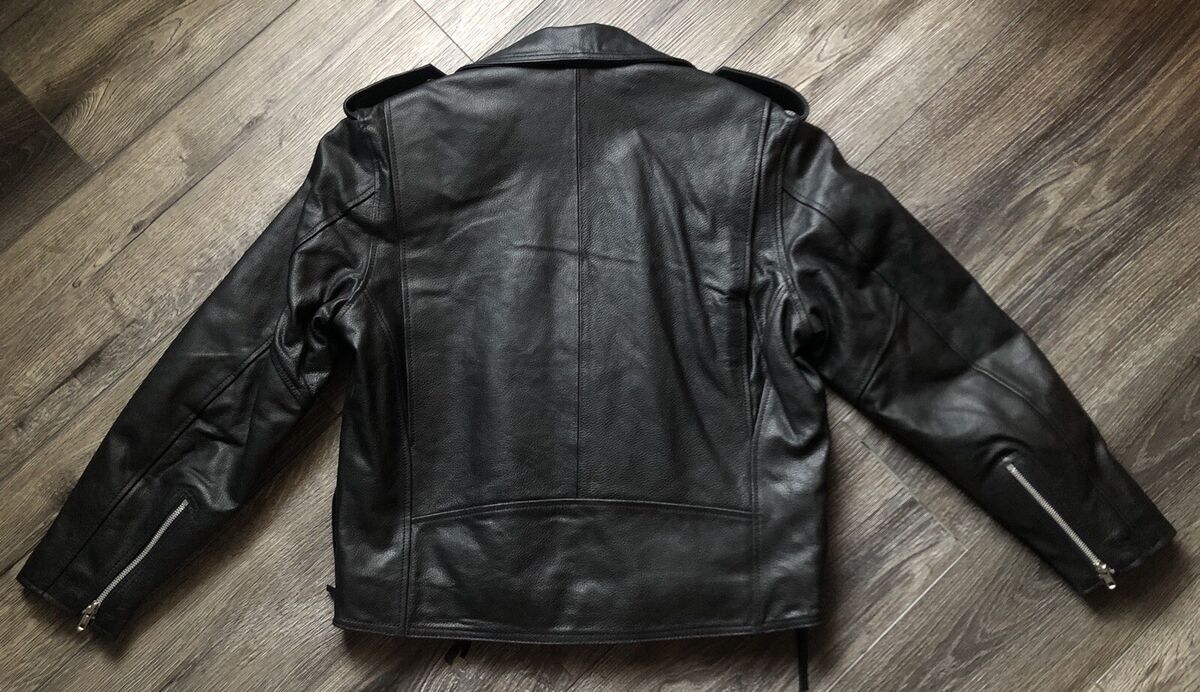 St Johns Bay Vintage Leather Biker Jacket Sz Medium NEW W St Johns Bay Vintage Leather Biker Jacket Sz Medium NEW W