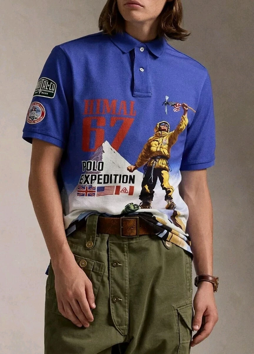 Polo Ralph Lauren Classic Fit Mesh Graphic Everest Base Camp Mountain Rescue
Opens in a new window o