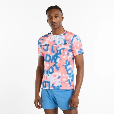 New Balance London Edition Printed Athletics T-Shirt MT51298DMLT M