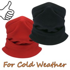 Outdoor Windproof Fleece Neck Warmer Balaclava Men Women Winter Face Mask Scarf