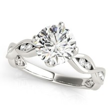 1.25 Ct Certified Moissanite Anniversary Bridal Ring Solid 950 Platinum Size 5.5