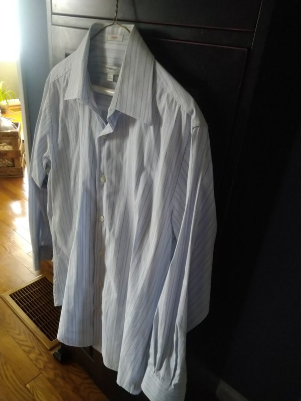 GENUINE PERRY ELLIS PORTFOLIO COLLARED DRESS SHIRT-MEN'S 32/33 RARE MUST HAVE