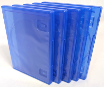 5 x NEW GENUINE Sony Playstation 4 PS4 Replacement Game Cases BLUE OEM blu-ray